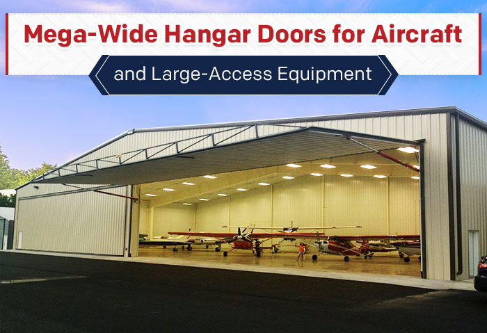 Mega-Wide Hangar Doors for Aircraft and Large-Access Equipment