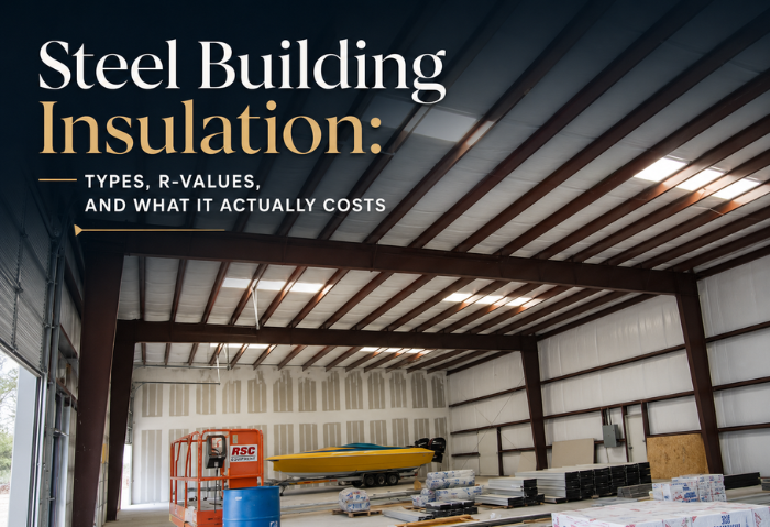 Steel Building Insulation: Types, R-Values, and What It Actually Costs